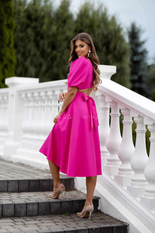 Sukienka midi malinowa Ariana 2