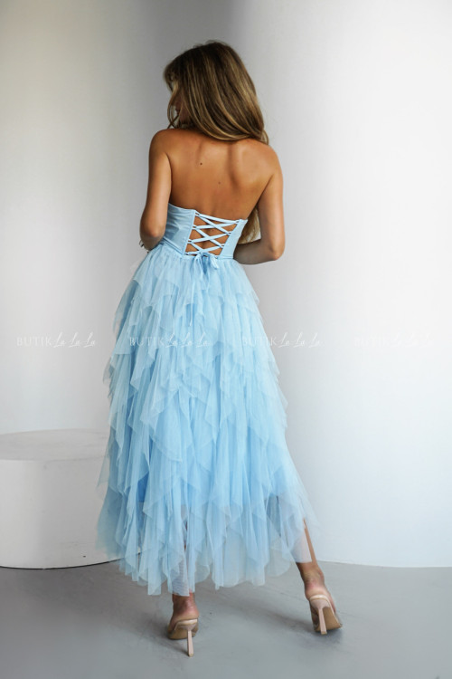 Sukienka midi tiulowa błękitna Jollie 2