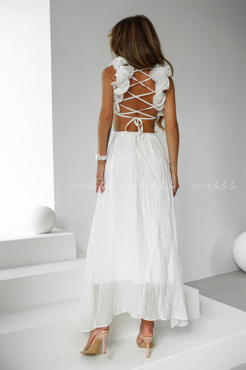 Sukienka maxi biała Hailley 4