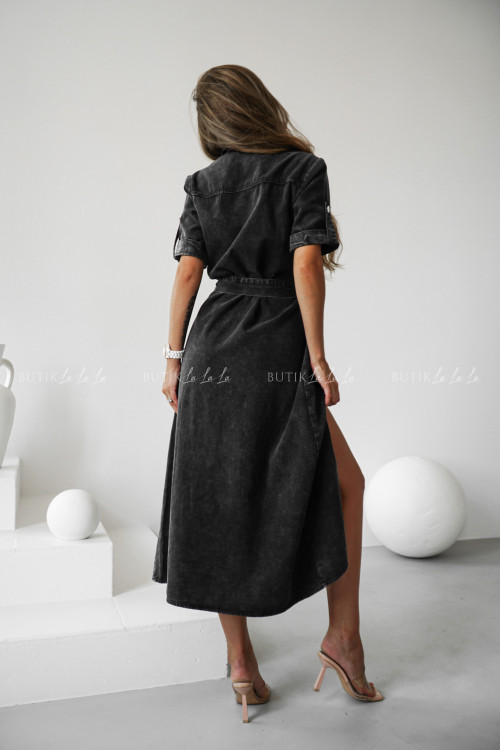 Sukienka jeansowa czarna Killa 2