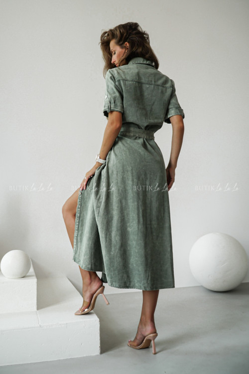 Sukienka jeansowa khaki Killa 3