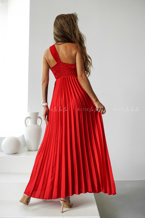 Sukienka plisowana czerwona Argentyna 3
