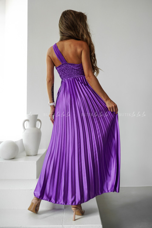 Sukienka plisowana fioletowa Argentyna 2
