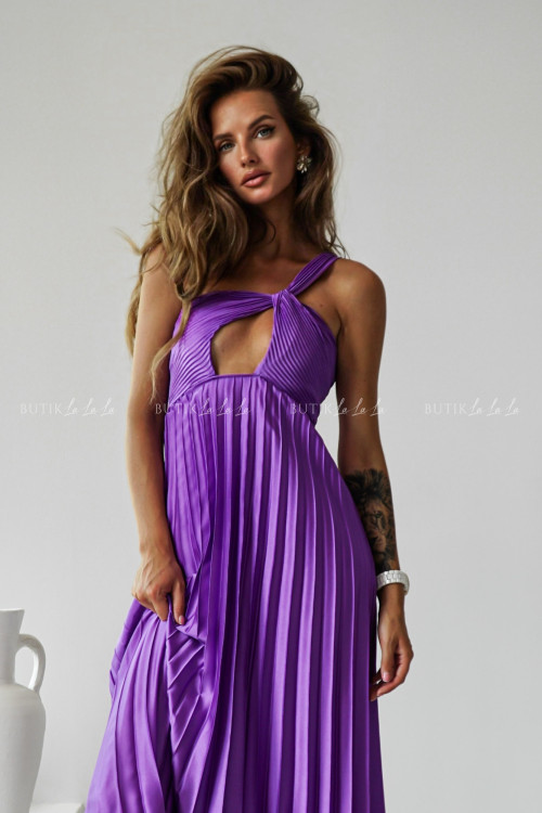 Sukienka plisowana fioletowa Argentyna 1