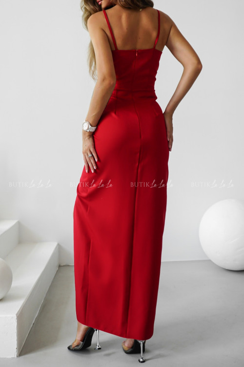 Sukienka maxi czerwona Liberia 2