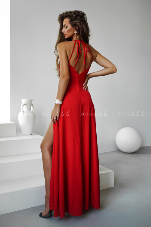 Sukienka maxi czerwona Niagara 1