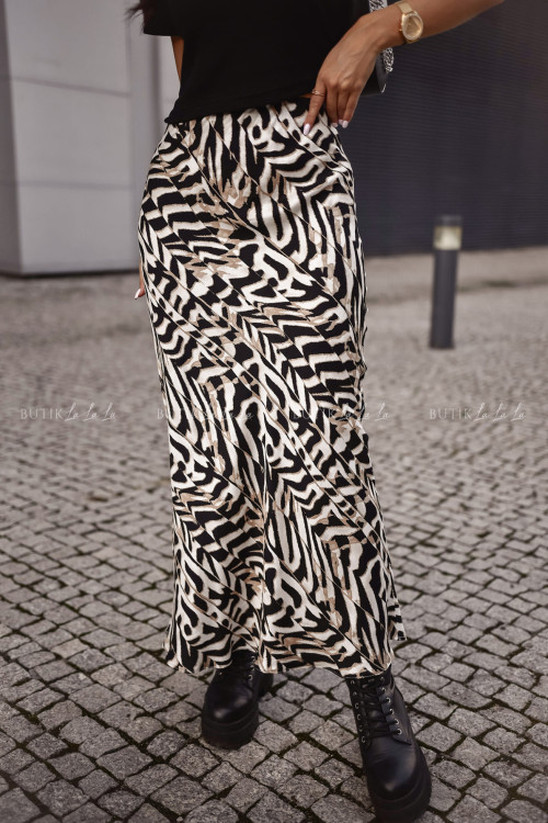 Spódnica w zwierzęcy print Noris