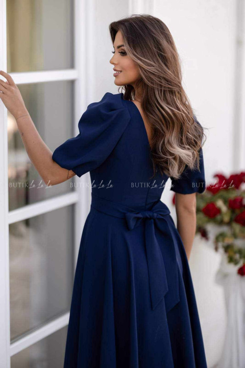 Sukienka maxi ciemno granatowa Grande 2