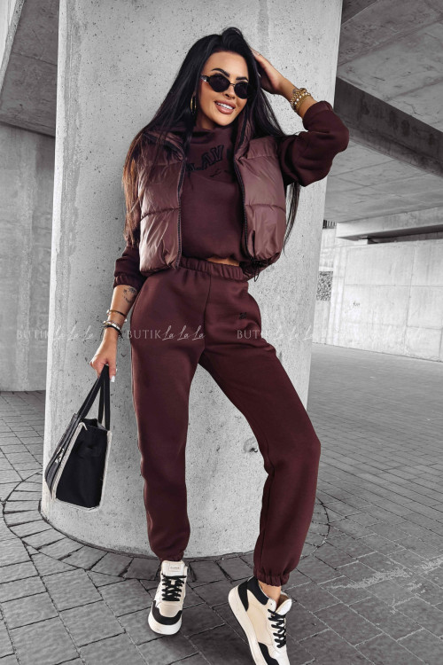 Komplet dresowy brązowy Honesty 1