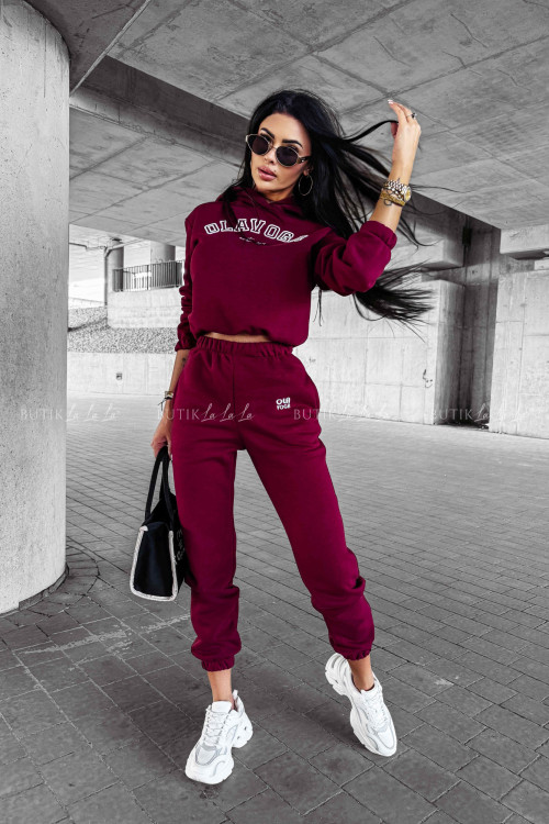 Komplet dresowy bordowy Honesty