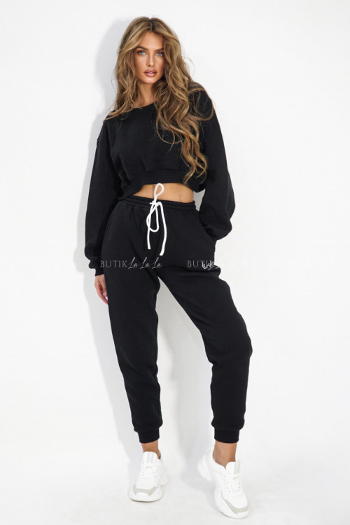 Komplet dresowy czarny LilaLou 1