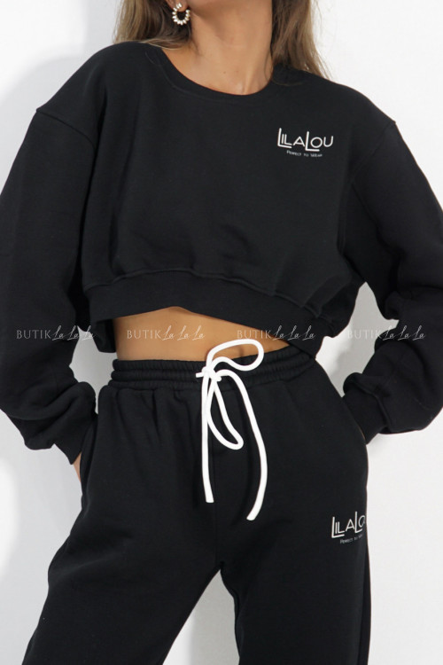 Komplet dresowy czarny LilaLou 3