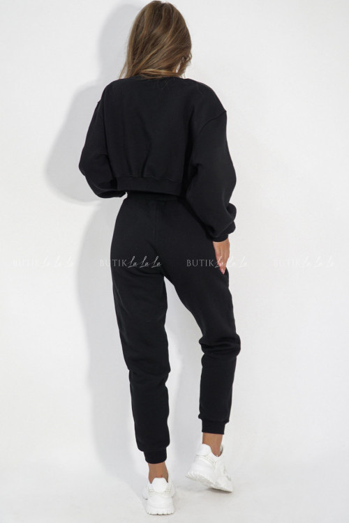 Komplet dresowy czarny LilaLou 4
