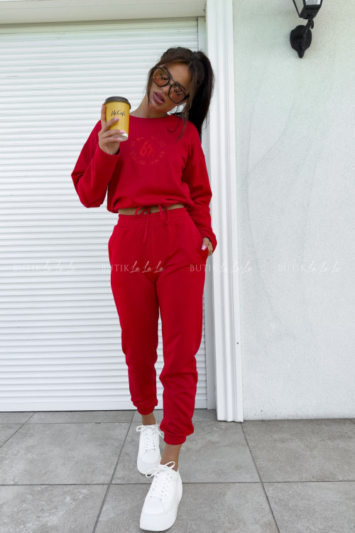 Komplet dresowy czerwony ByMe