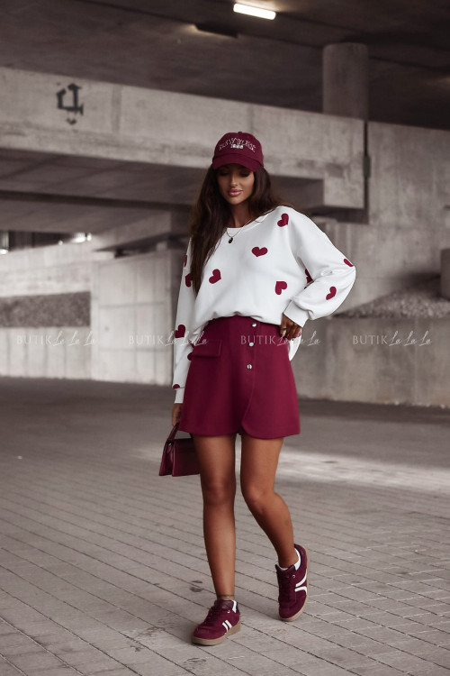 Spódnico spodenki bordowe Matri 2