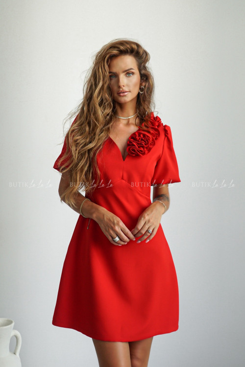 Sukienka mini czerwona Angelika 3