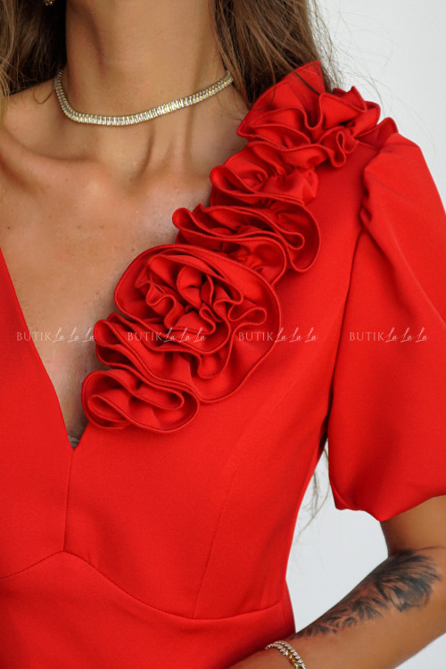 Sukienka mini czerwona Angelika