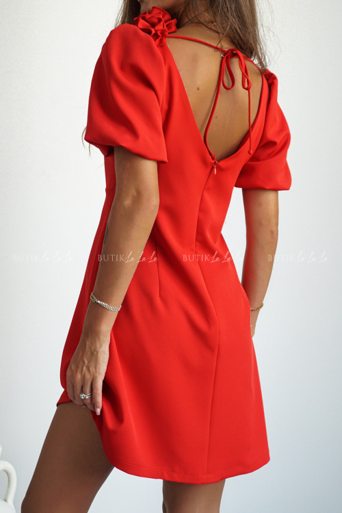 Sukienka mini czerwona Angelika 4