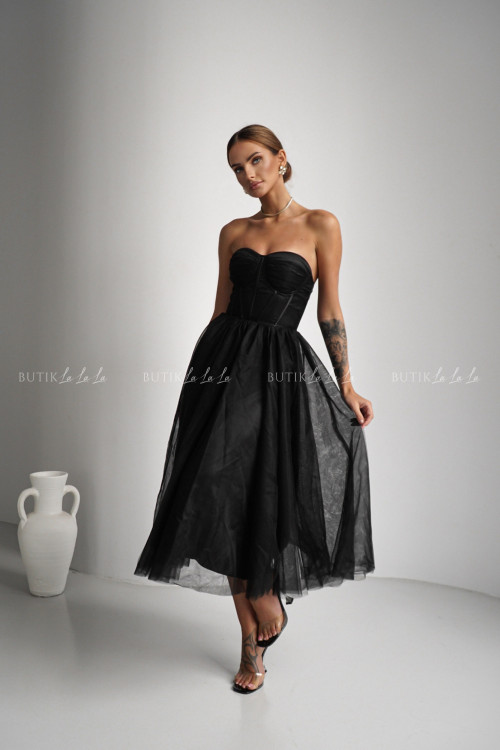 Sukienka czarna tiulowa Lili 2