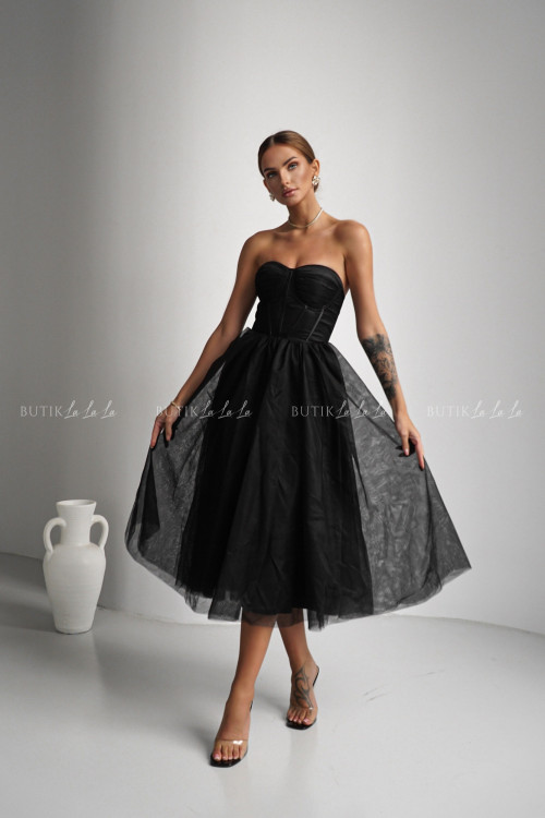 Sukienka czarna tiulowa Lili 3
