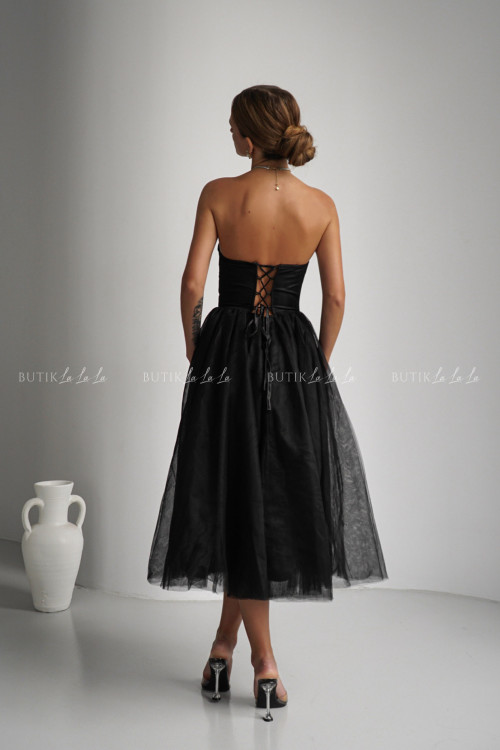 Sukienka czarna tiulowa Lili 4