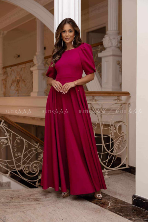 Sukienka maxi amarantowa Grande 2