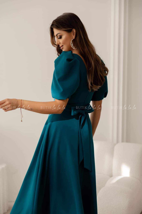 Sukienka midi szmaragdowa Grande 1