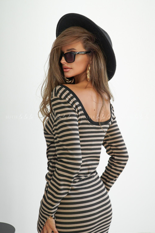 Sukienka prążkowana w paski Anaya 1