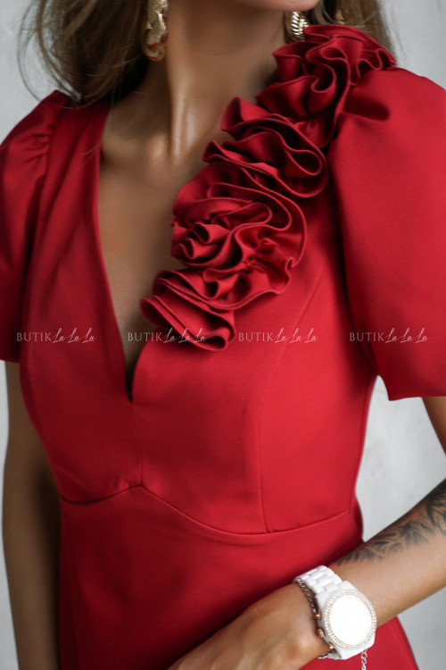 Sukienka mini bordowa Angelika