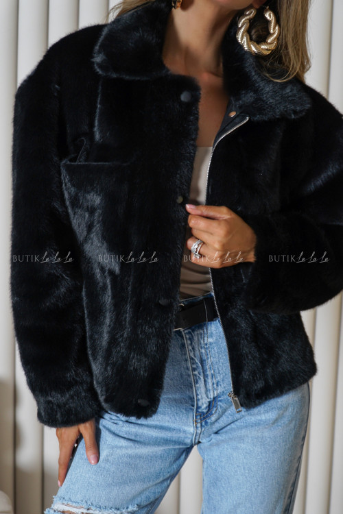 Kurtka futerko czarne Magnat 3