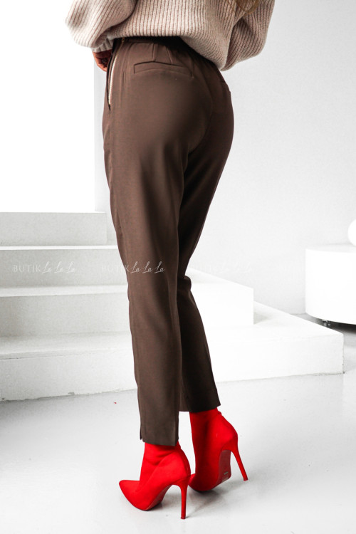 Spodnie materiałowe brązowe Comes 6