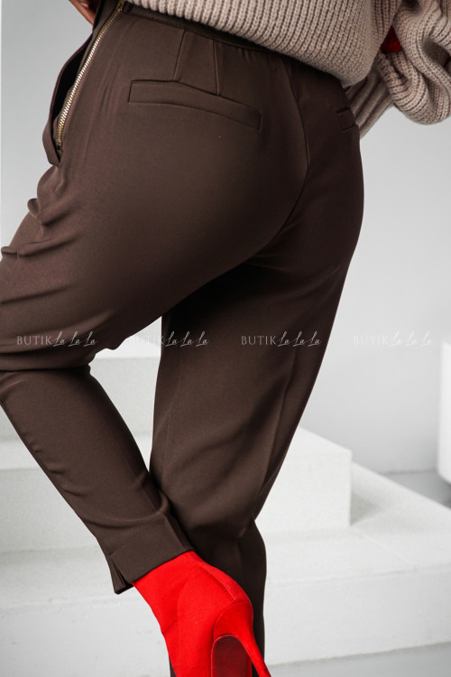 Spodnie materiałowe brązowe Comes 8