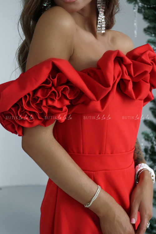 Sukienka mini czerwona Florencja