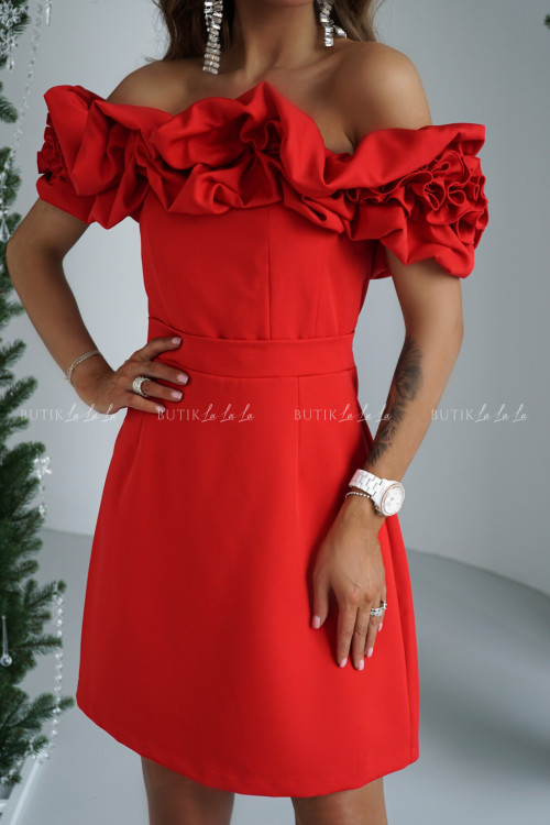 Sukienka mini czerwona Florencja 1