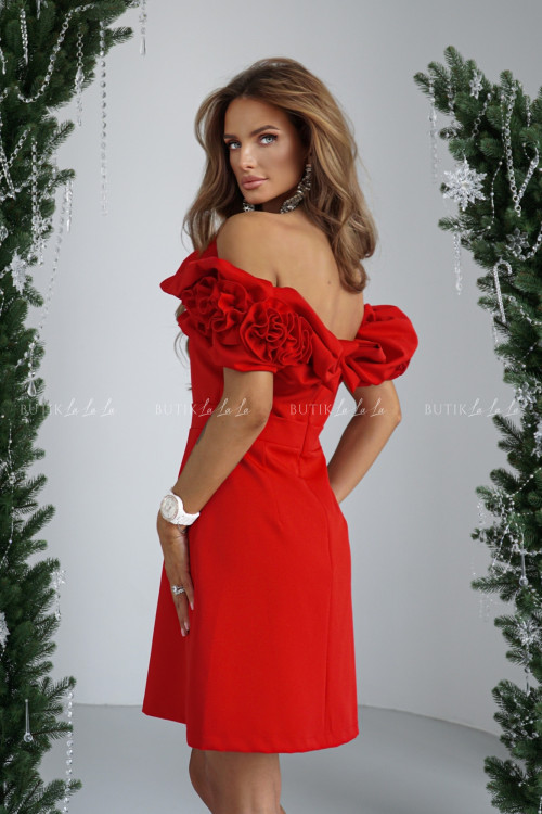 Sukienka mini czerwona Florencja 4