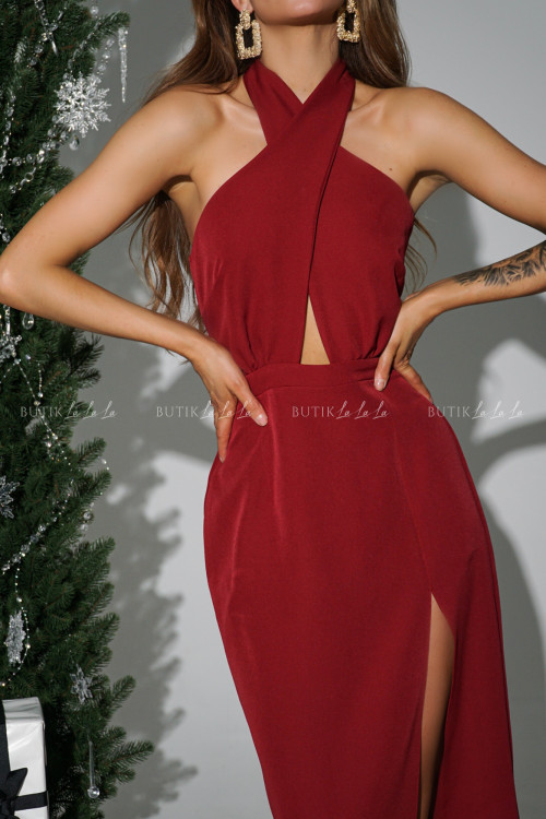 Sukienka bordowa Love Summer