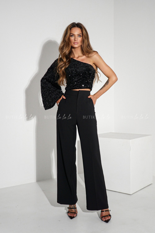 Bluzka cekinowa czarna Farel 4