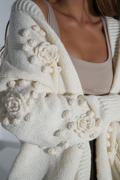 Kardigan kremowy Abello 1