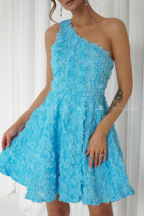 Sukienka kwiatowa niebieska Feries