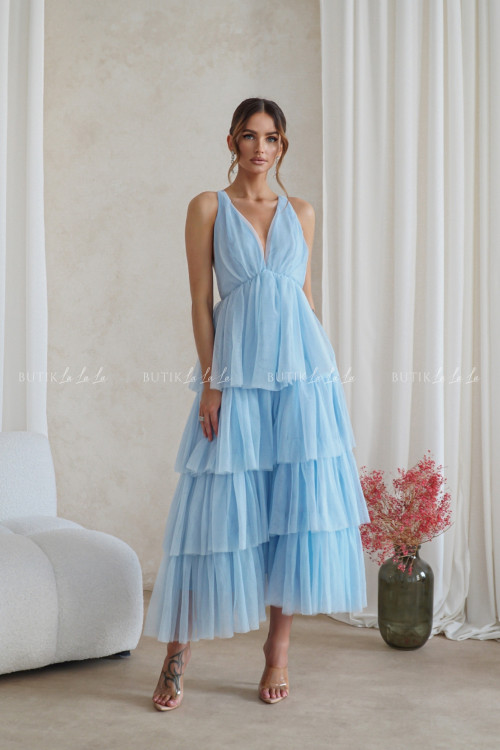 sukienka błękitna tiulowa Magnolie 6