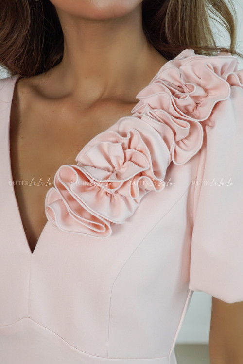 Sukienka mini pudrowa Angelika 6