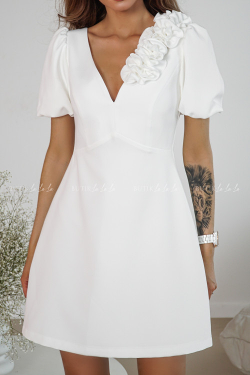 Sukienka mini biała Angelika