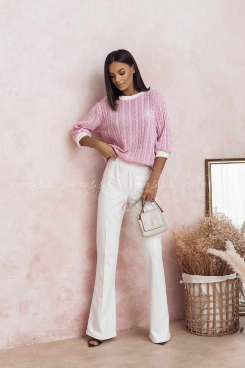 Sweter różowy Adele 1