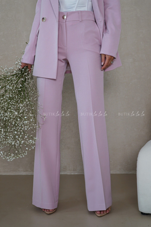 Spodnie materiałowe pudrowe Karmi