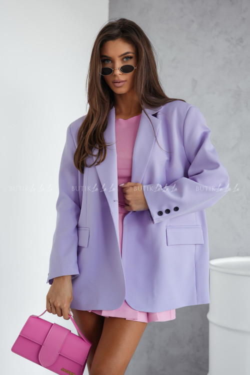 Marynarka oversize lawendowa Me gusta