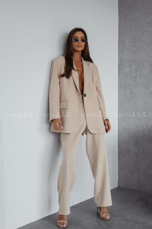 Marynarka oversize beżowa Me gusta 2