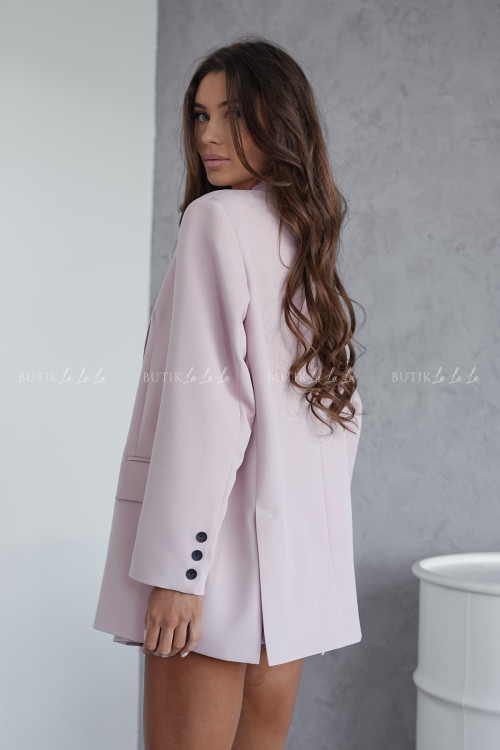 Marynarka oversize pudrowa Me gusta 2