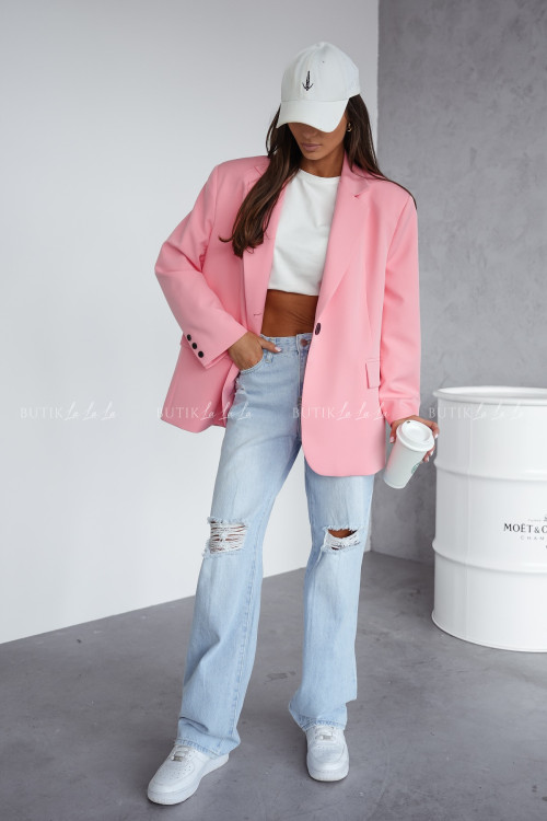 Marynarka oversize łososiowa Me gusta 1