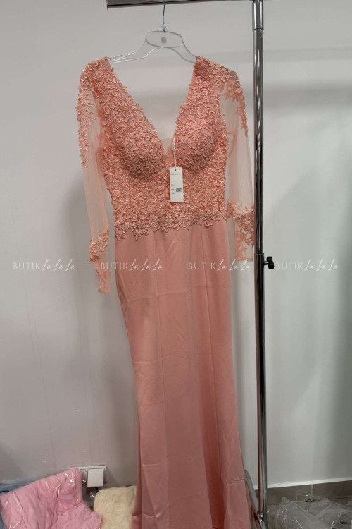 Sukienka maxi brzoskwiniowa Verona 7