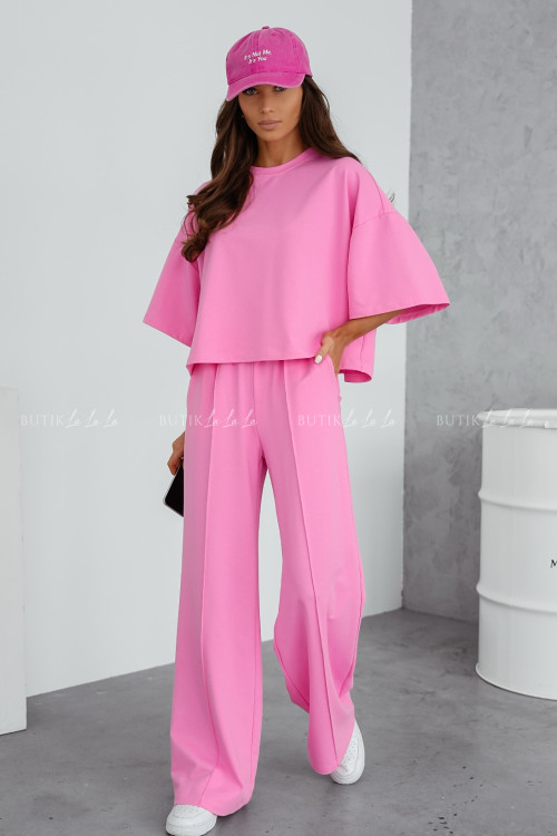 Komplet bawełniany różowy Primo